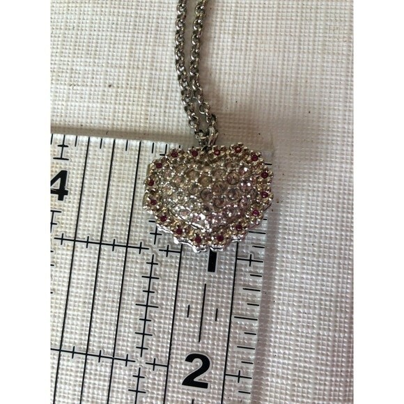 Swarovski Crystal Heart Locket Necklace - Picture 6 of 7